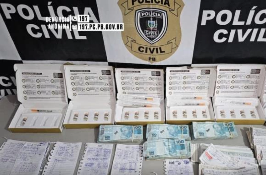 Imagem Material ilícito apreendido em ação da Polícia Civil
