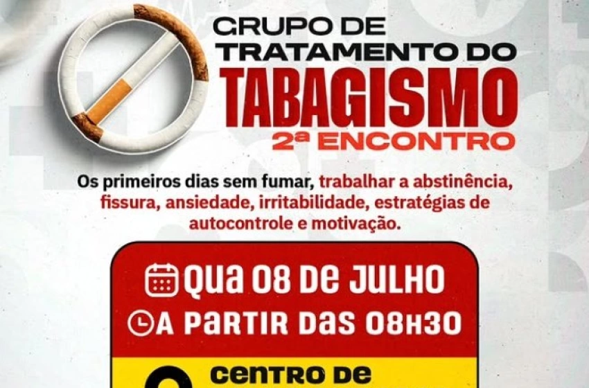 Imagem Aparecida: Saúde realiza novo encontro do Grupo de Tratamento do Tabagismo