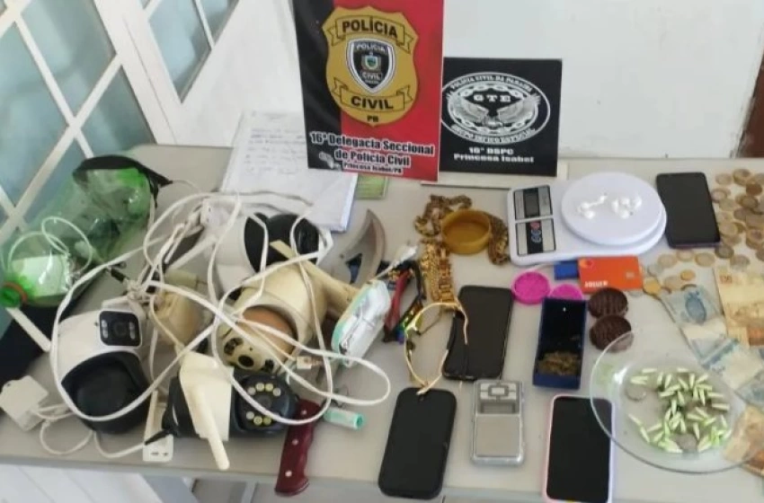 Imagem Drogas apreendidas pela Polícia Civil em Princesa Isabel 