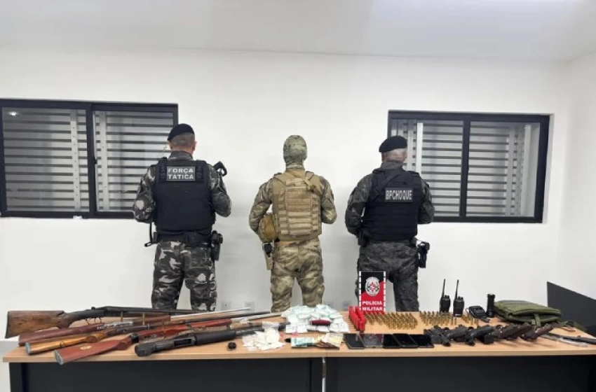 Imagem Material ilícito apreendido em ação da Polícia Militar