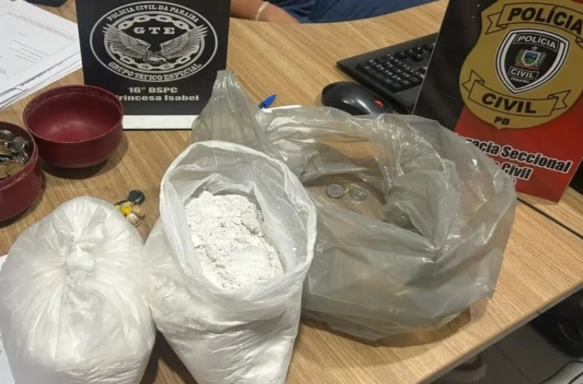 Imagem Drogas apreendidas pela Polícia Civil em Princesa Isabel 