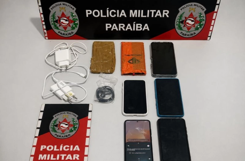Imagem Celulares apreendidos pela polícia militar em Brejo do Cruz 