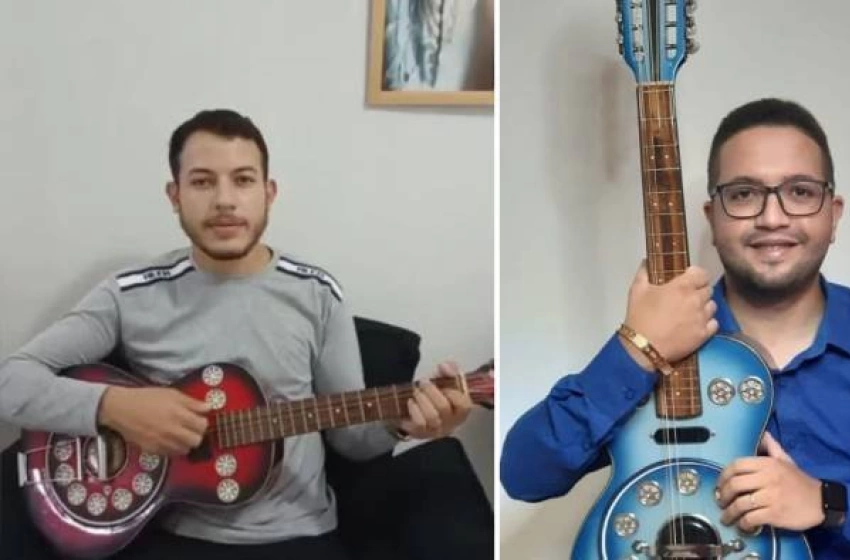 Imagem Repentistas Cícero Cosme e Alex Luna, ambos do Ceará