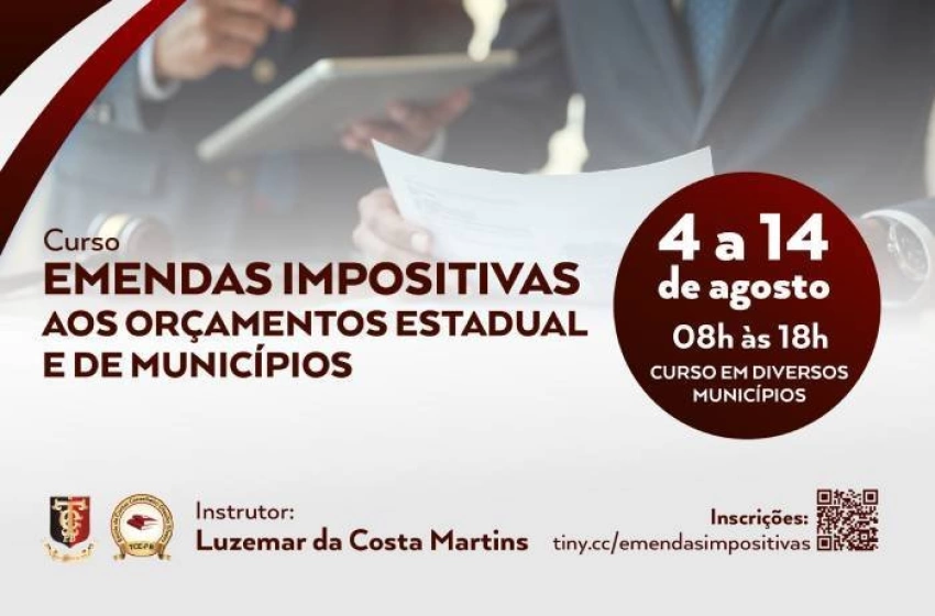 Imagem Curso sobre Emendas Impositivas
