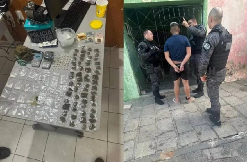 Imagem Prisão de homem por tráfico de drogas