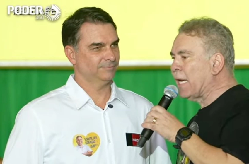 Imagem Marcelo Queiroga, e Flavio Bolsonaro