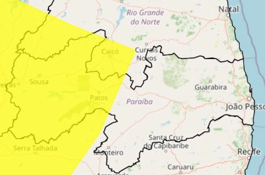 Imagem Alerta amarelo de baixa umidade do ar