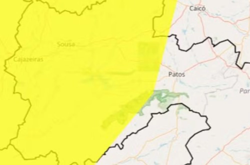 Imagem Alerta de baixa umidade emitido pelo INMET