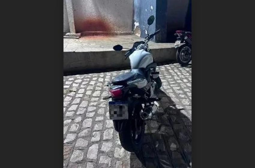 Imagem Apreensão de motocicleta com sinais de adulteração