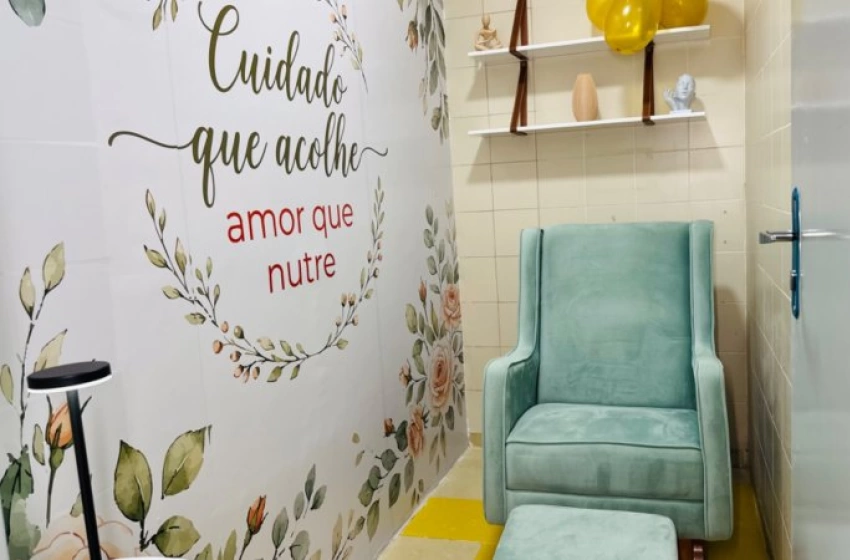 Imagem Sala de amamentação para mães que acompanham bebês, no Complexo Pediátrico Arlinda Marques, em João Pessoa