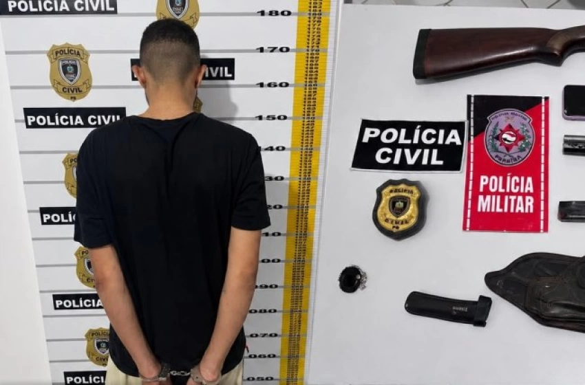 Imagem Homem preso em ação cojunta das polícias Civil e Militar em São Bento 