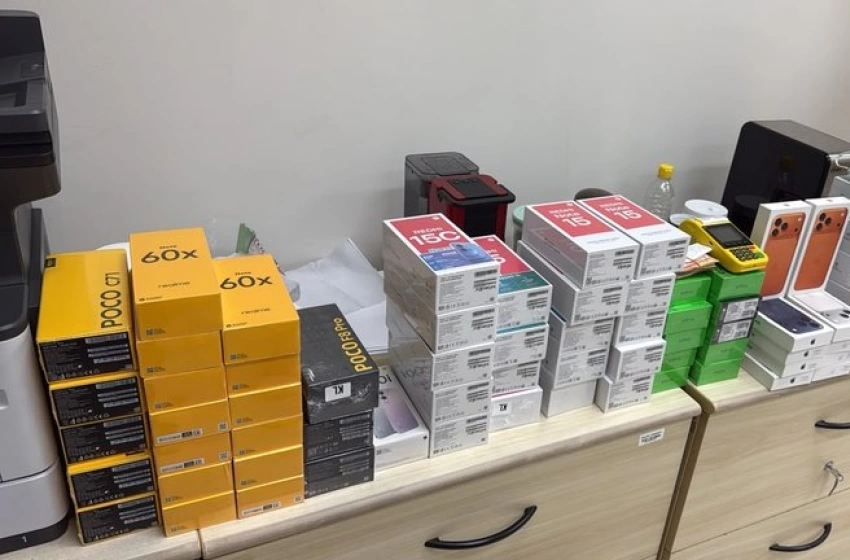 Imagem Celulares apreendidos pela Polícia Federal 