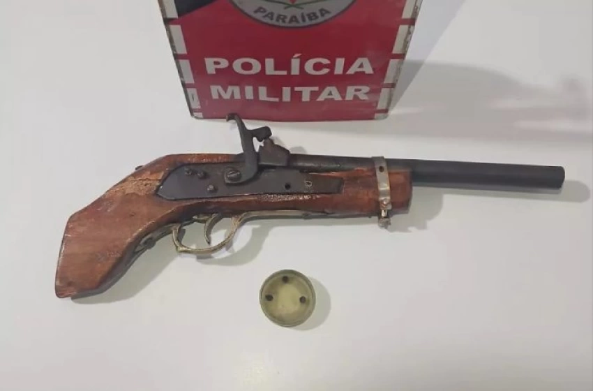 Imagem Apreensão de arma de fogo de fabricação artesanal