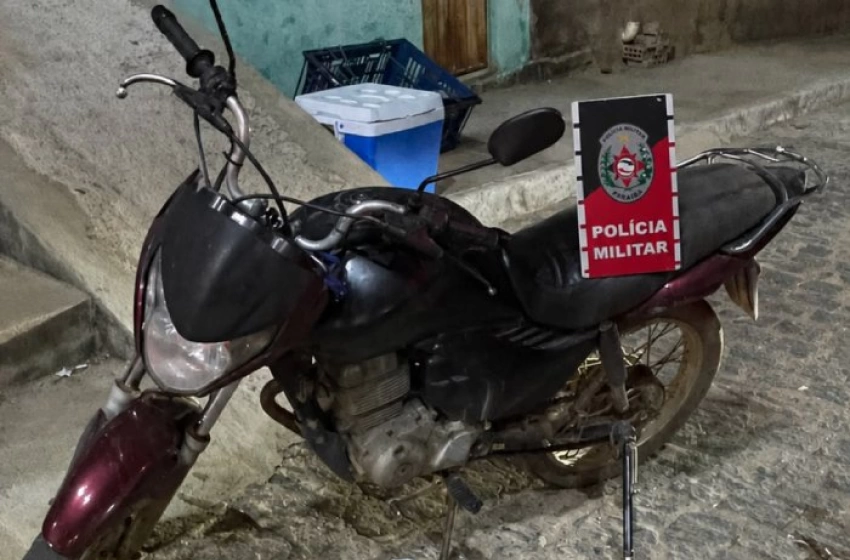 Imagem Apreensão de motocicleta com sinais de adulteração