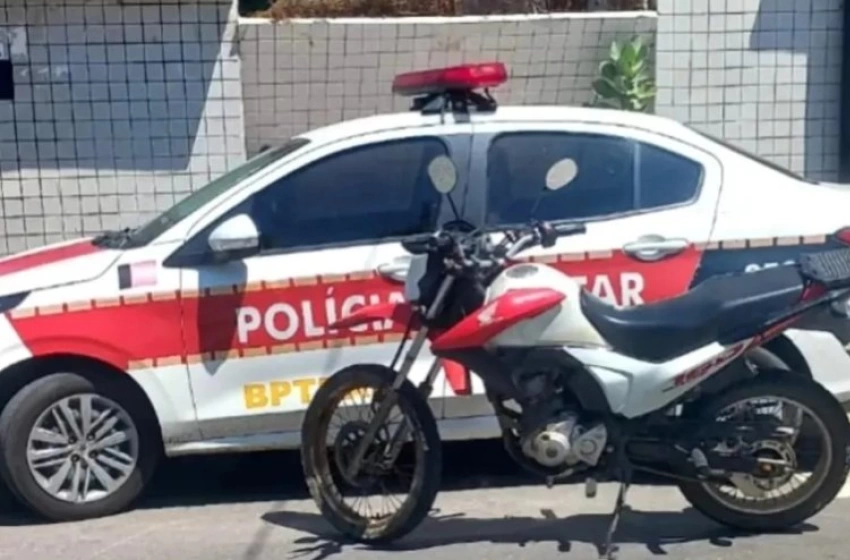 Imagem Motocicleta recuperada em ação da 5ª CPRV/BPTran, em São José da Lagoa Tapada