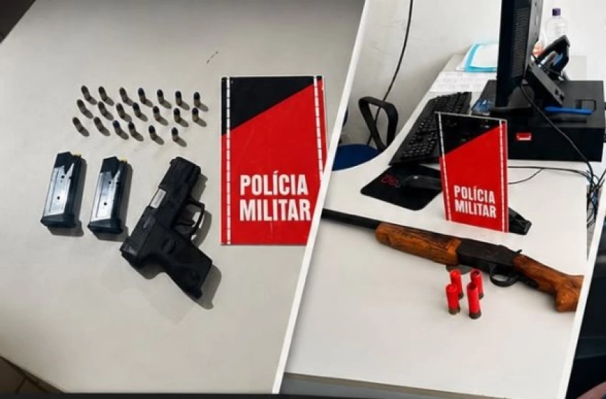 Imagem Arma de fogo apreendida pela polícia militar em Brejo do Cruz 