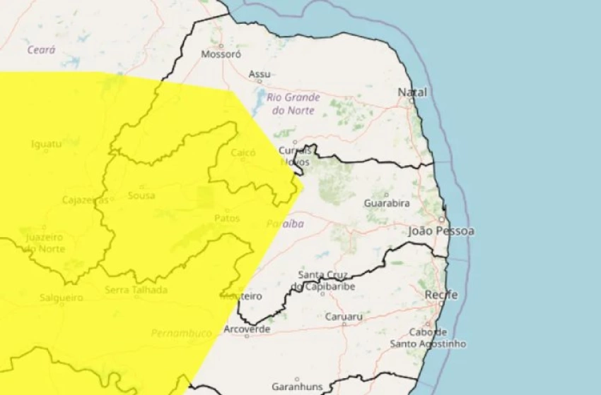 Imagem Alerta amarelo de baixa umidade