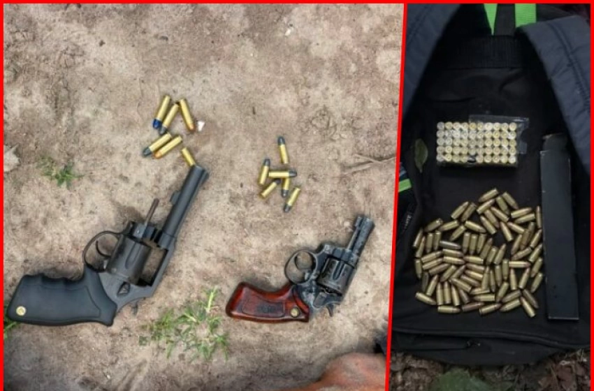 Imagem Armas de fogo e munições apreendidas em ação da PM