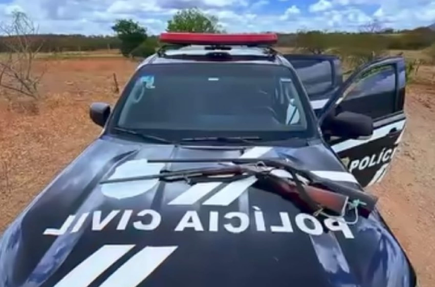 Imagem Arma de fogo apreendida em ação da Polícia Civil