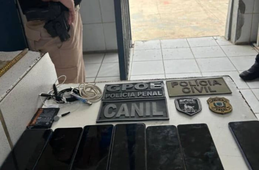 Imagem Material ilícito apreendido em ação da Polícia Civil
