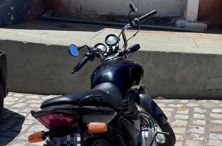 Imagem Apreensão de motocicleta com sinais de adulteração