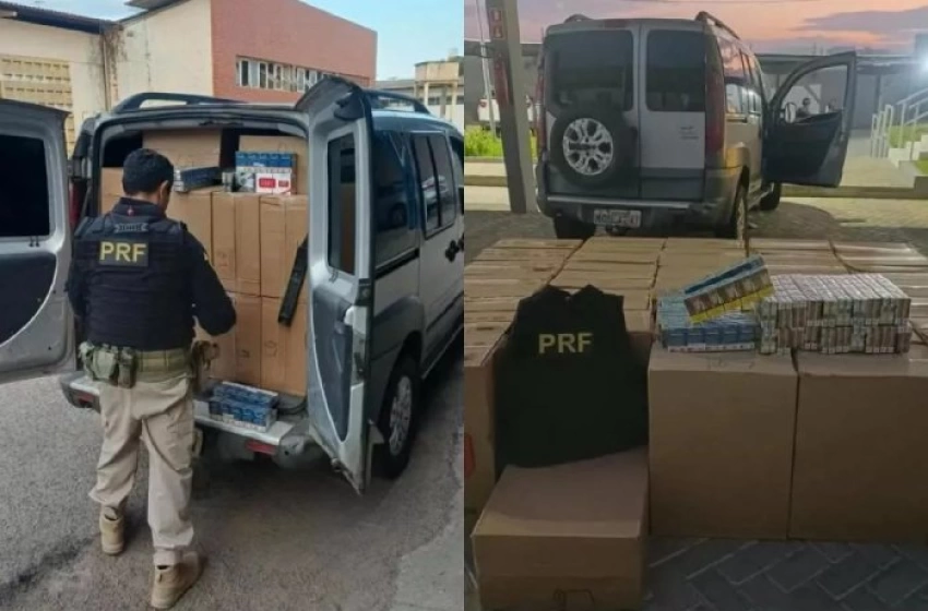 Imagem Apreensão de mais de 18 mil carteiras de cigarros contrabandeados