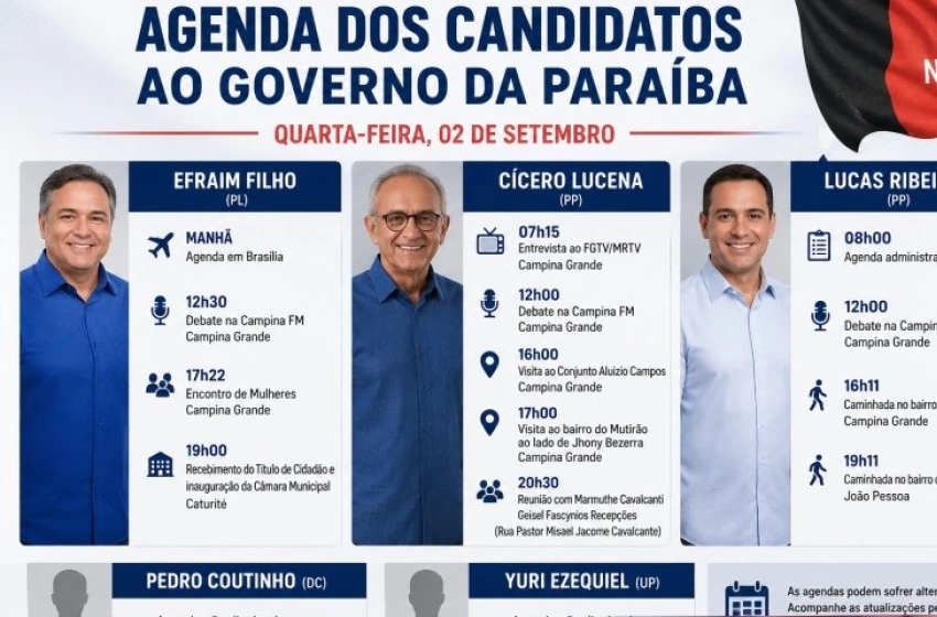 Imagem Agenda dos candidatos