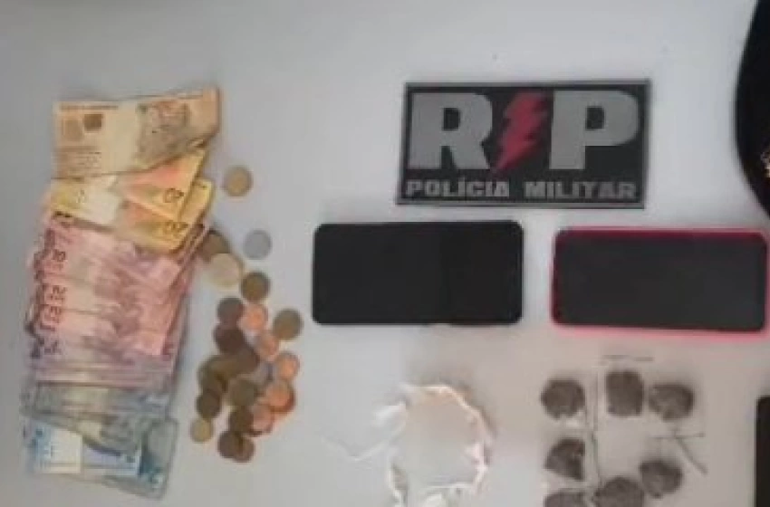 Imagem Drogas apreendidas pela polícia militar no município de Patos 
