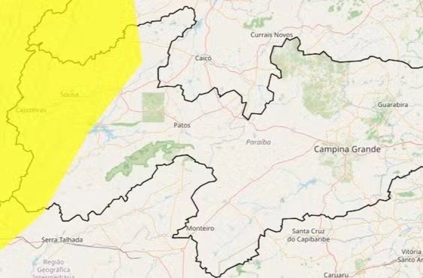 Imagem Alerta de baixa umidade emitido pelo INMET