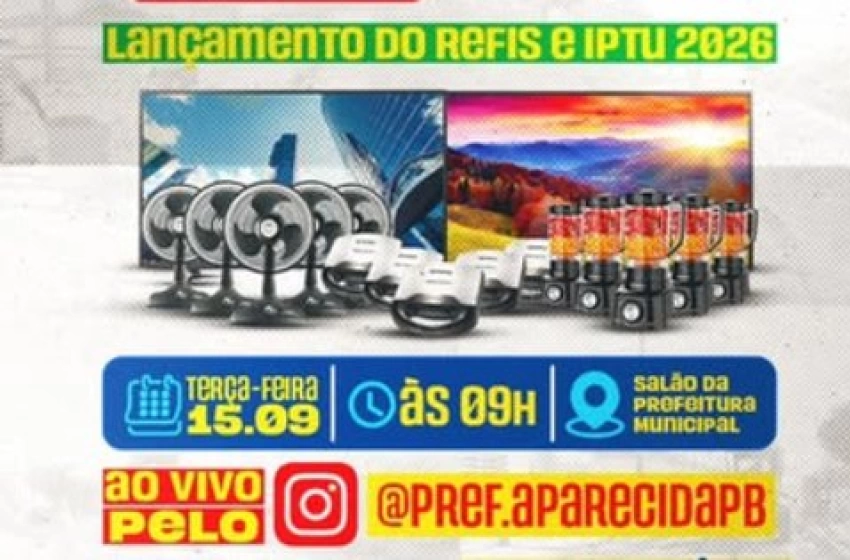 Imagem Sorteio de prêmios da 5ª edição do IPTU