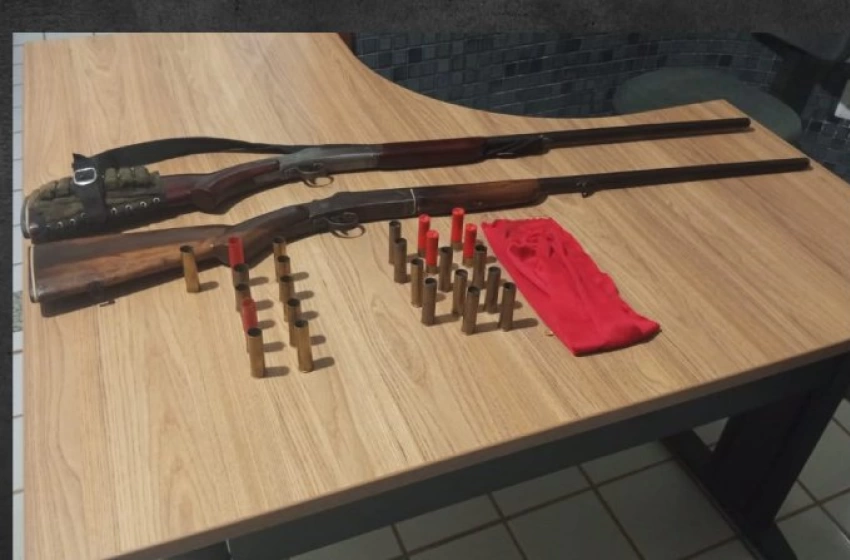Imagem Apreensão de armas e munições