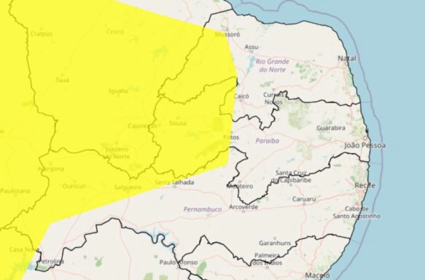 Imagem Alerta amarelo de baixa umidade