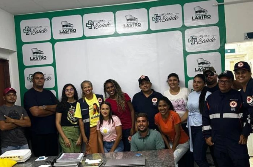Imagem Reunião da Secretaria de Saúde com o SAMU em Lastro
