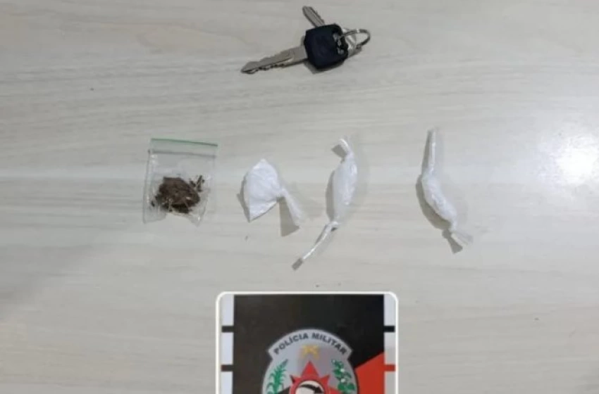 Imagem Drogas apreendidas em ação da PM