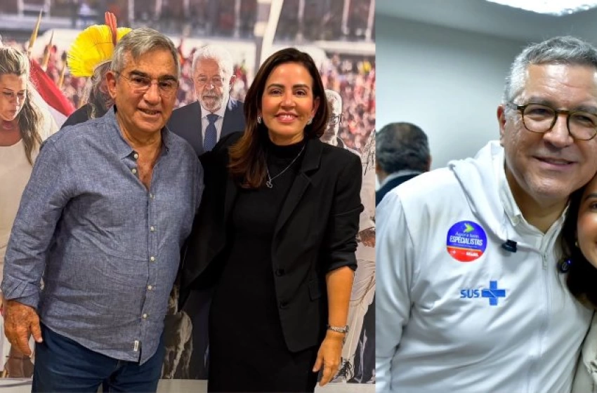 Imagem Pollyanna ao lado do ministro da Saúde, Alexandre Padilha