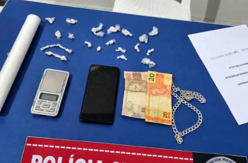 Imagem Drogas apreendidas em ação da PM