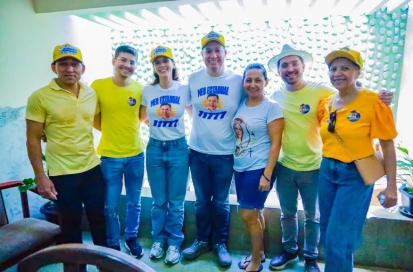 Imagem Júnior Araújo em visita à Divinópolis 