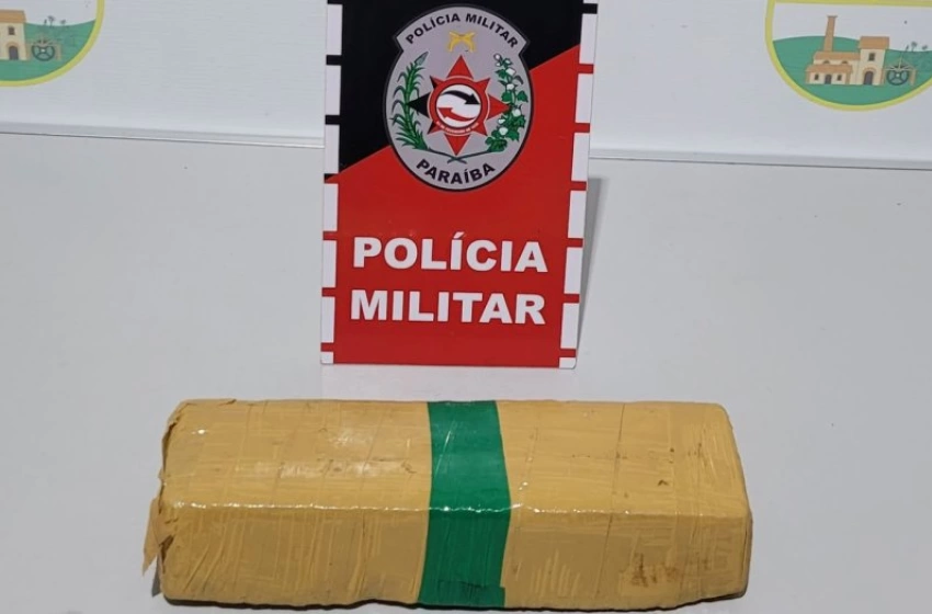 Imagem Maconha apreendida pela polícia militar em Guarabira 