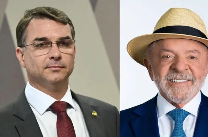 Imagem Flávio Bolsonaro x Lula