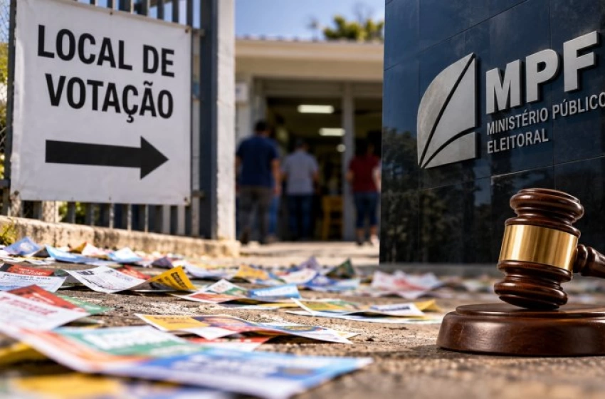 Imagem Santinhos espalhados (Imagem ilustrativa) 