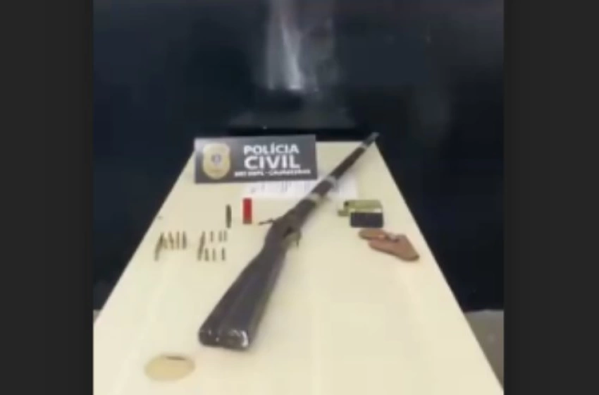Imagem Armas de fogo e munições apreendidas pela PC