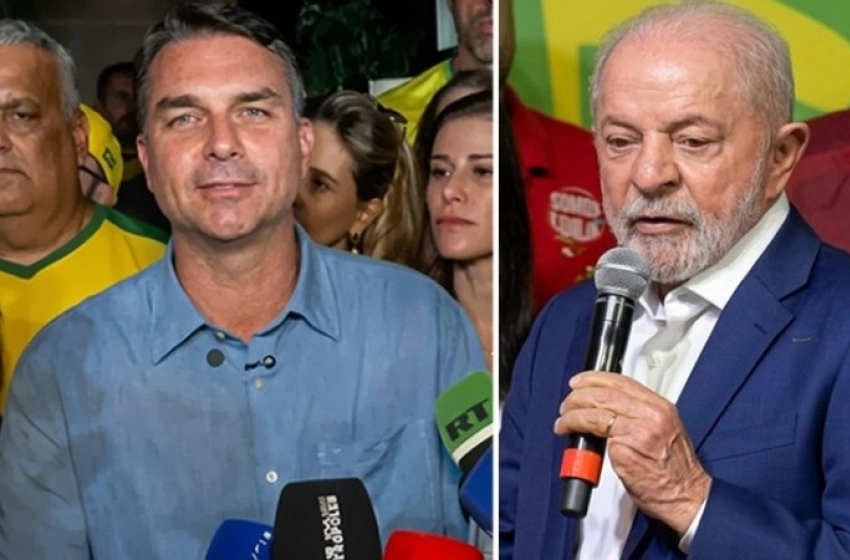 Imagem Flávio Bolsonaro x Lula