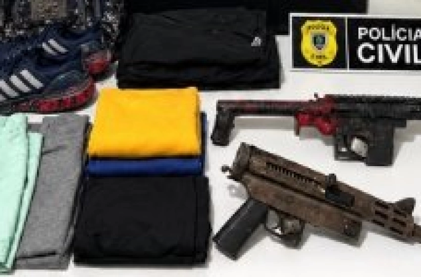 Imagem Armas de fogo apreendidas pela polícia civil em Alagoa Nova 