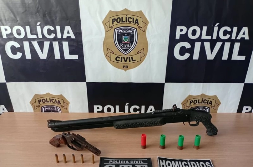 Imagem Arma de fogo apreendida pela Polícia Civil em Mamanguape 