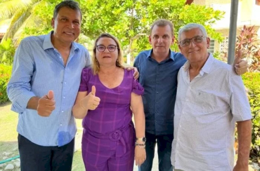 Imagem Pré-candidato a deputado estadual, Chico Mendes recebe apoio da prefeita de Rio Tinto, Magna Gerbasi