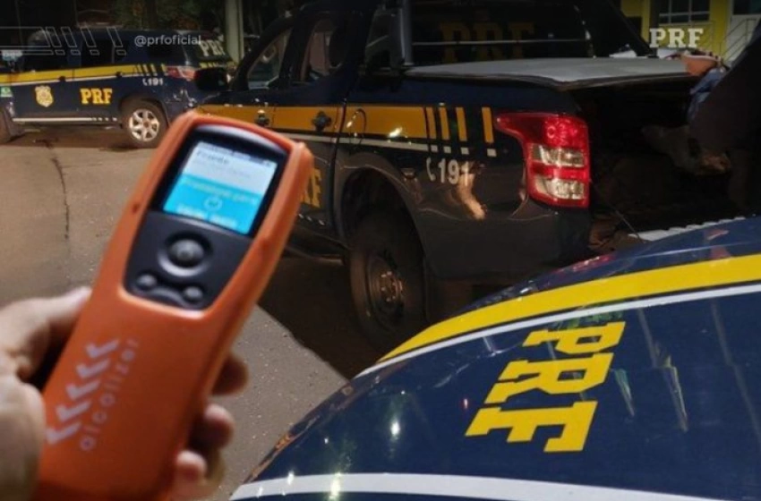Imagem Motorista flagrado dirigindo embriagado pela PRF