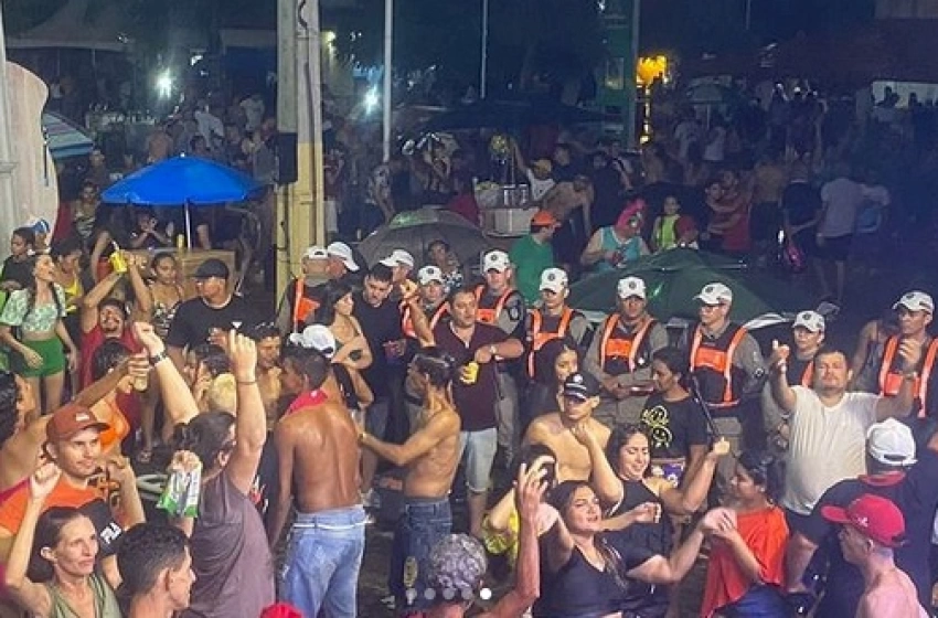 Imagem Segurança da quarta noite do carnaval da cidade de Sousa