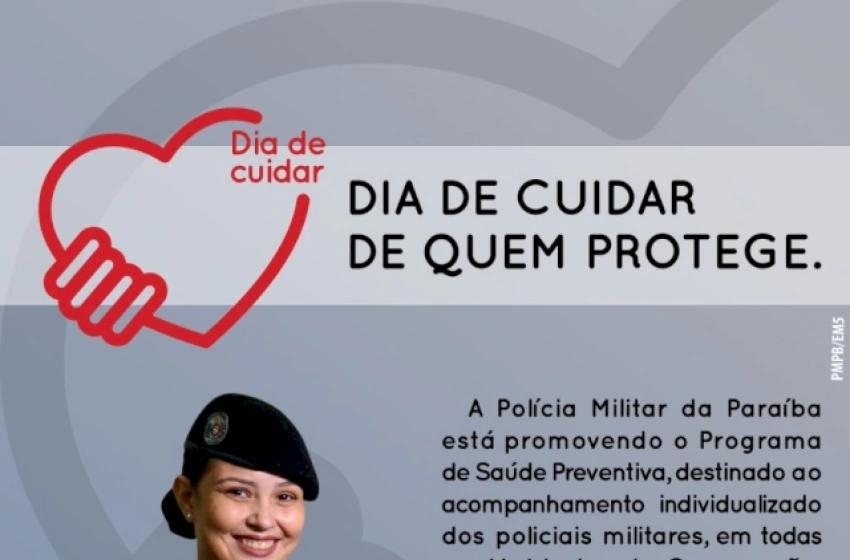 Imagem Polícia Militar lança programa de saúde preventiva para os policiais militares da PB