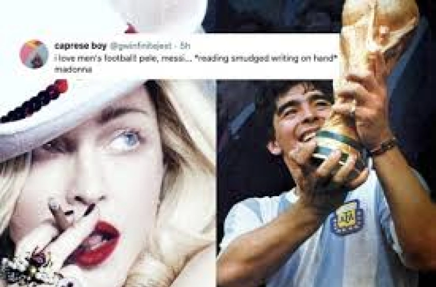 Imagem Madona e Maradona