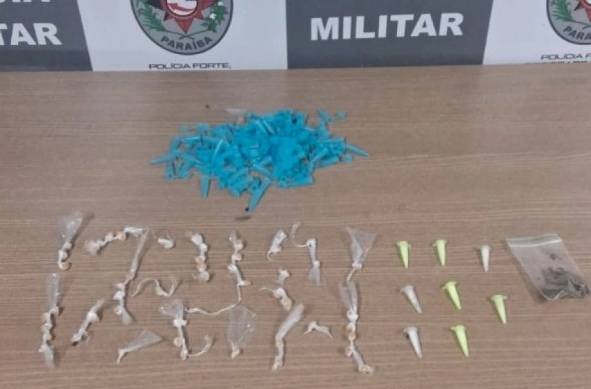 Imagem Drogas apreendidas pela Polícia Militar em João Pessoa 